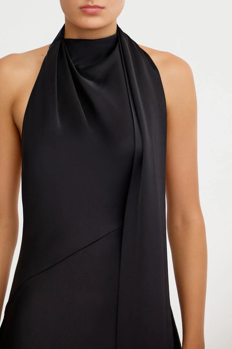 Adriana Halter Gown Black