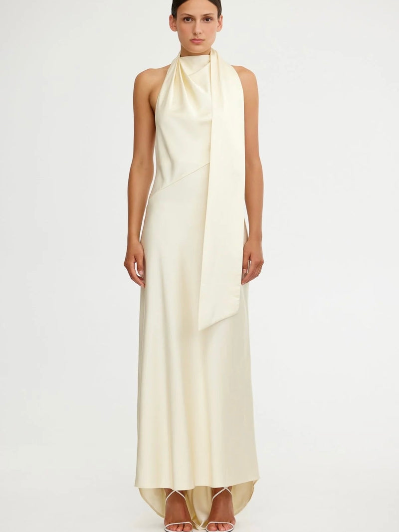 Adriana Halter Gown Pearl