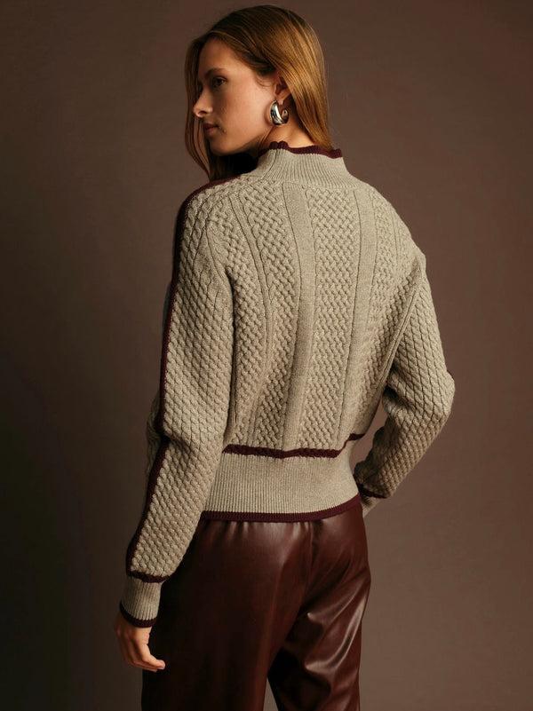 Kevin Turtleneck Wine Sweater