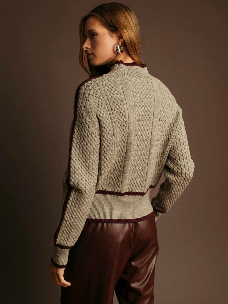 Kevin Turtleneck Wine Sweater