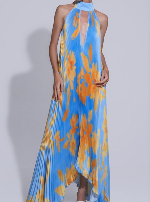 Opera Gown- Jardin Blue