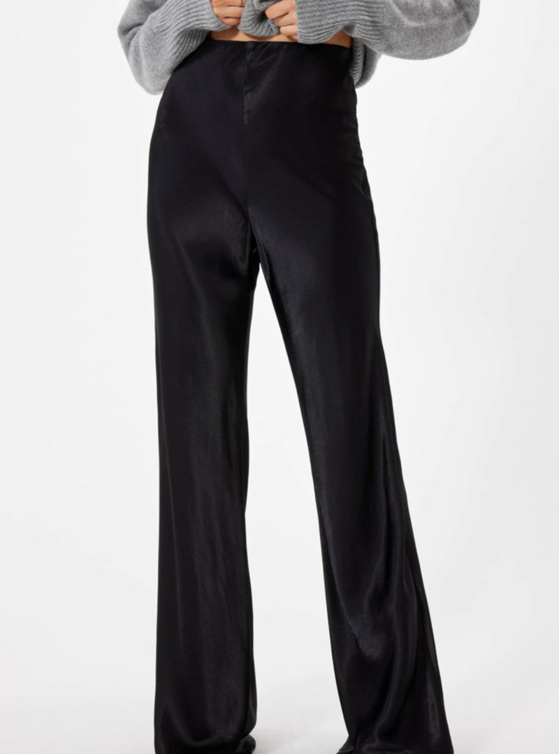 Satin Bell Black Pant