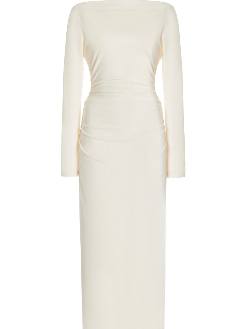 POSIE MIDI DRESS IVORY