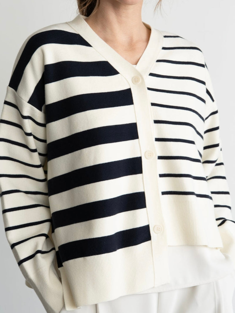 Edie Ivory/Stripe Sweater