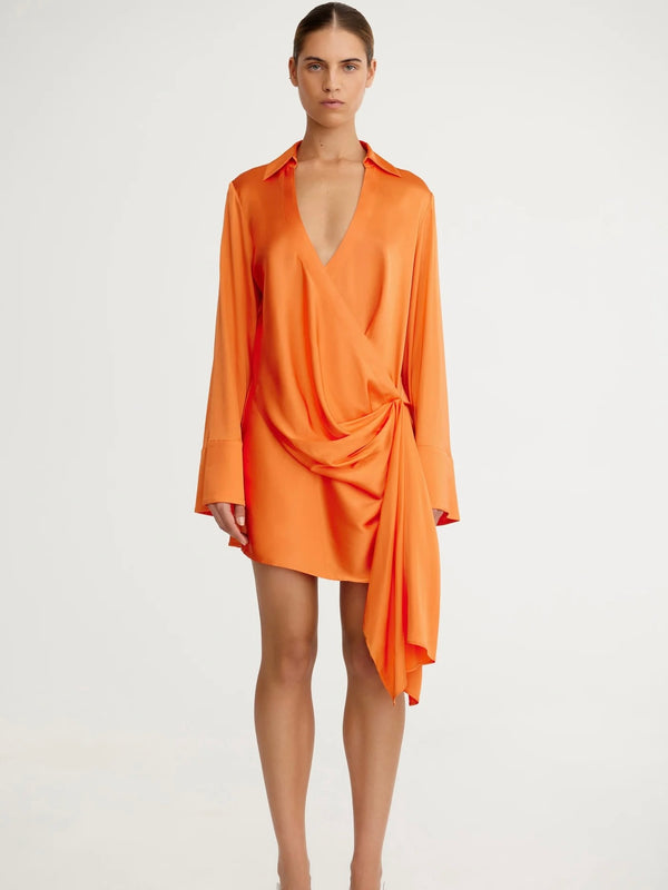 Elaina Wrap Mini Dress