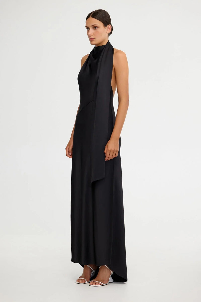 Adriana Halter Gown Black