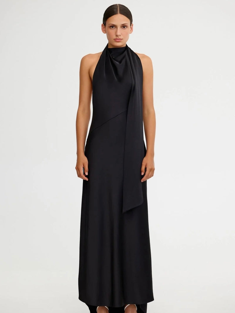 Adriana Halter Gown Black