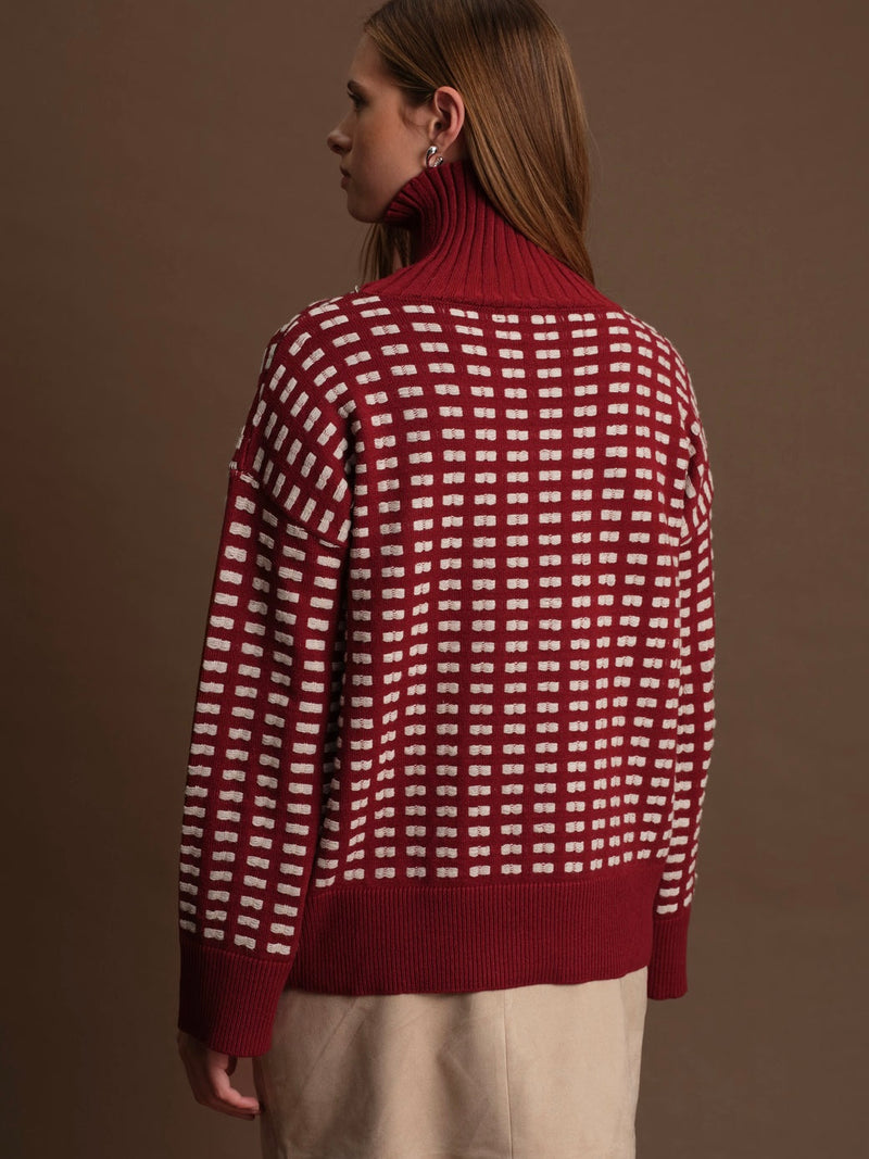 Robert Wine Sweater