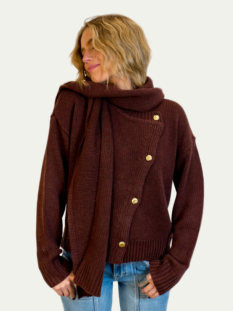 Jackeline Wine Cardigan