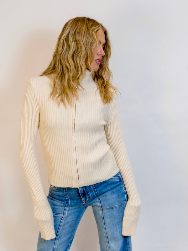 Matt Zip Up Cardigan