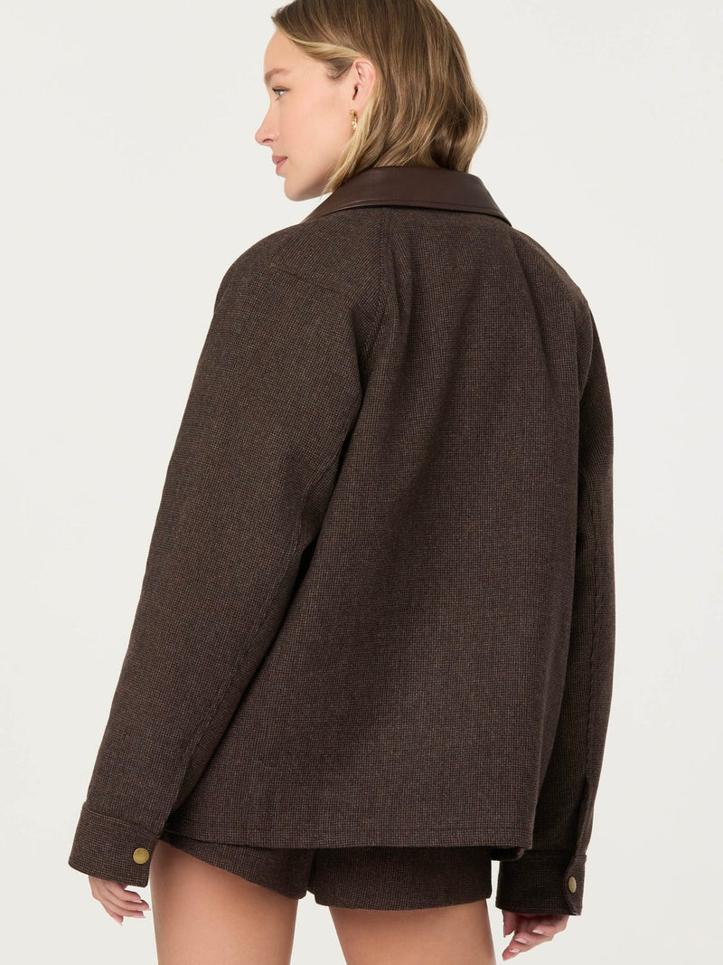 Rylan Contrast Wool Blend Jacket