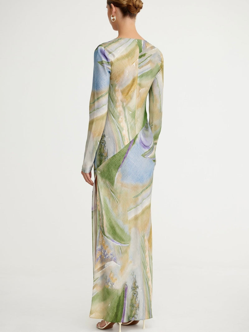 Bianca Marble Long Dress