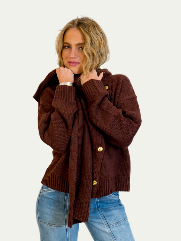 Jackeline Wine Cardigan