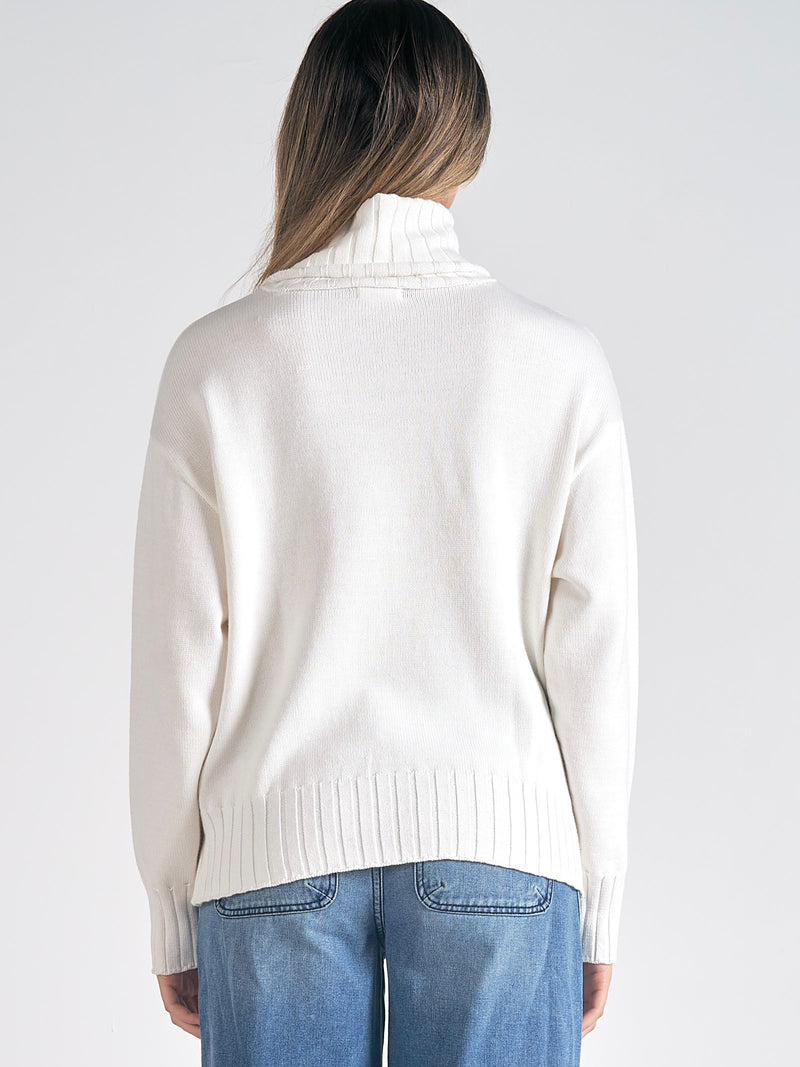 Azura white ski sweater