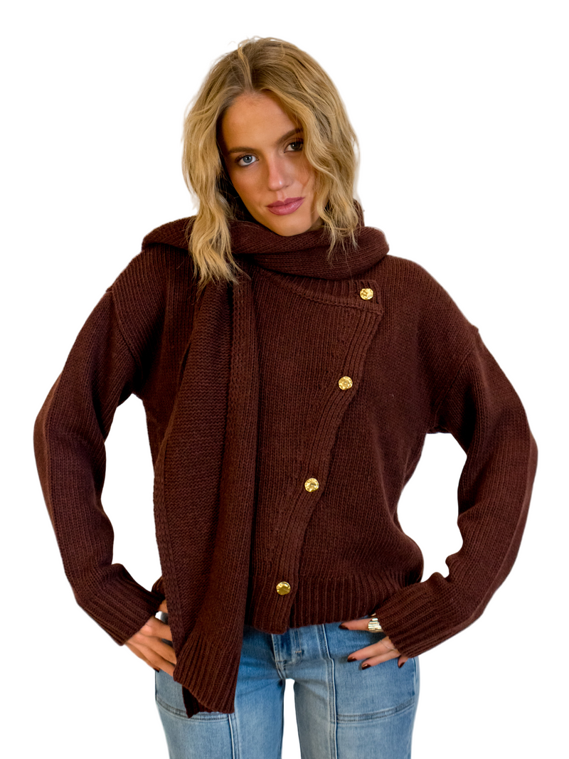 Jackeline Wine Cardigan