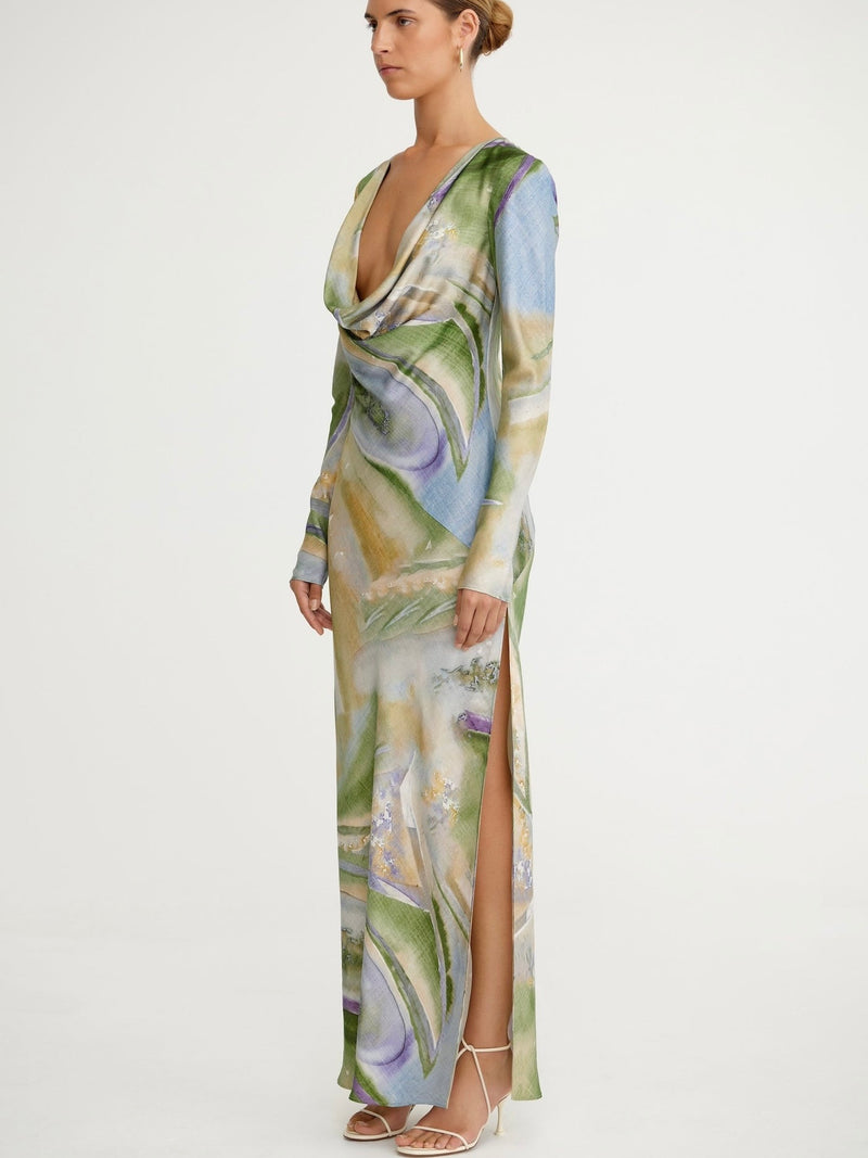 Bianca Marble Long Dress