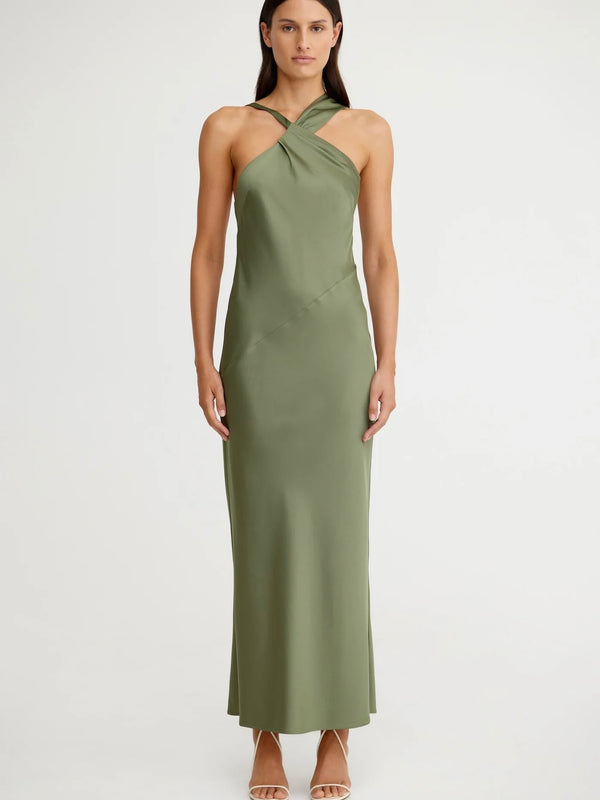 Lucile Maxi Dress Pesto