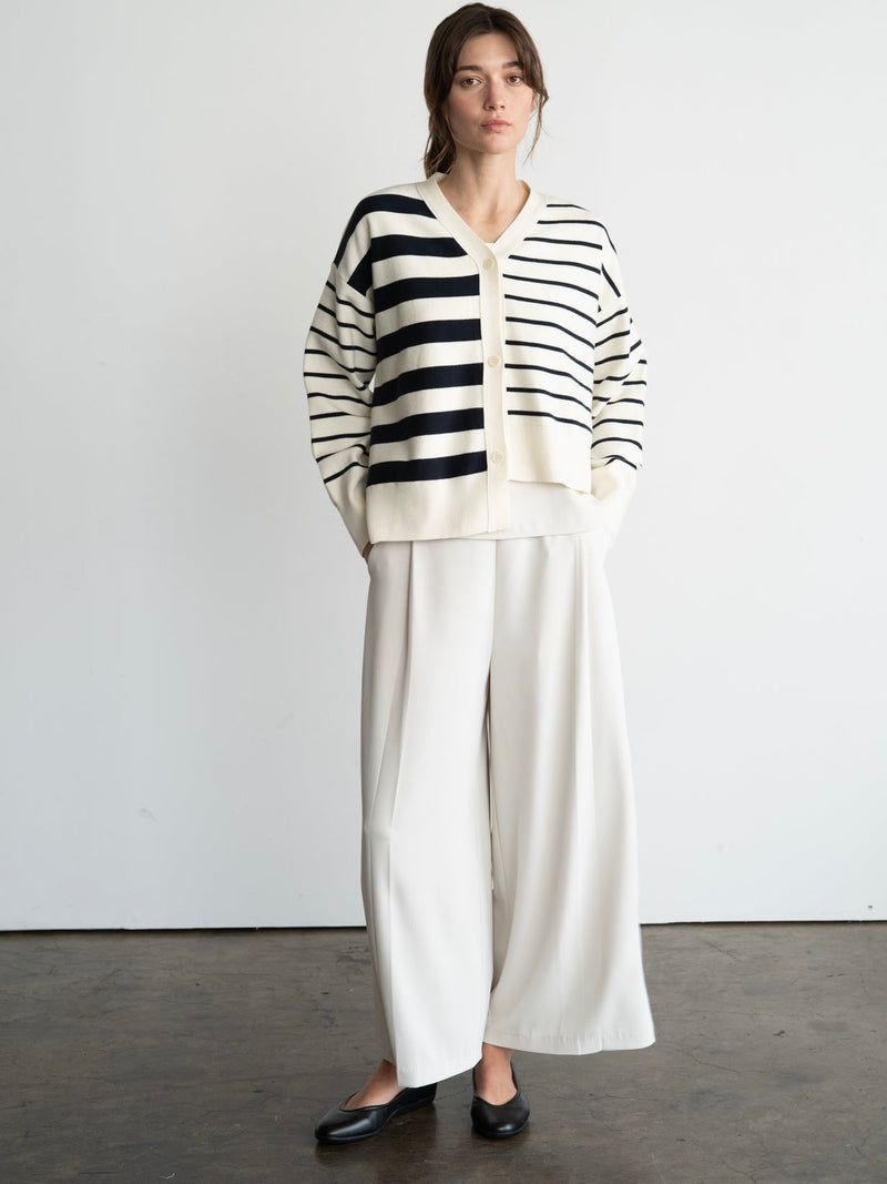 Edie Ivory/Stripe Sweater