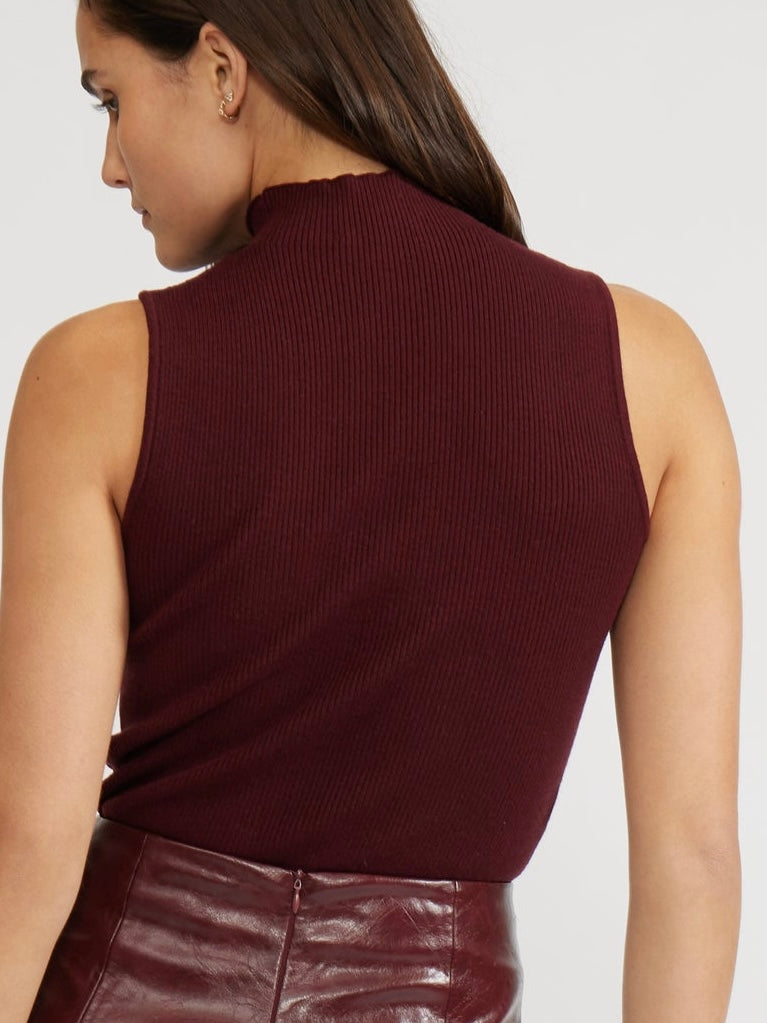 Marcel Knit Burgundy Top