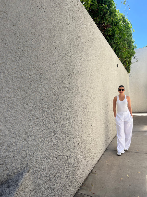 Matías White Linen Pants