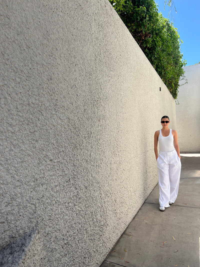 Matías White Linen Pants