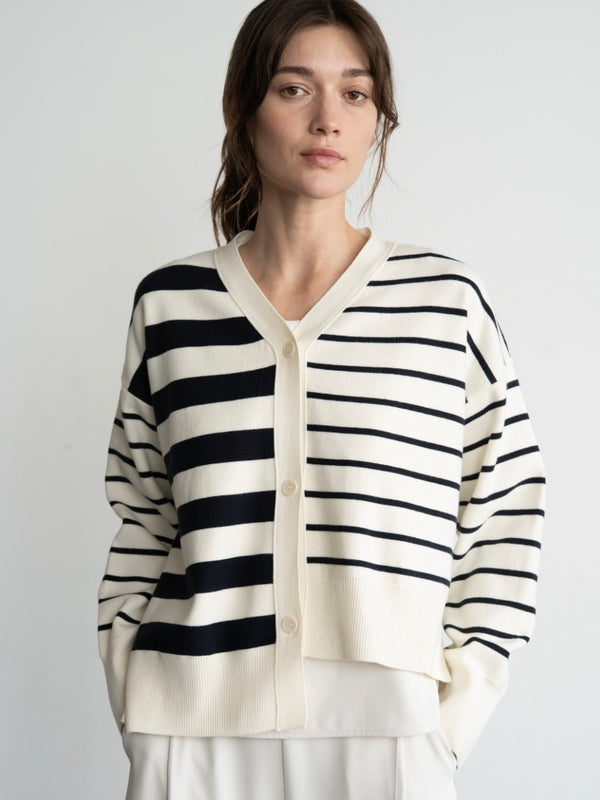 Edie Ivory/Stripe Sweater