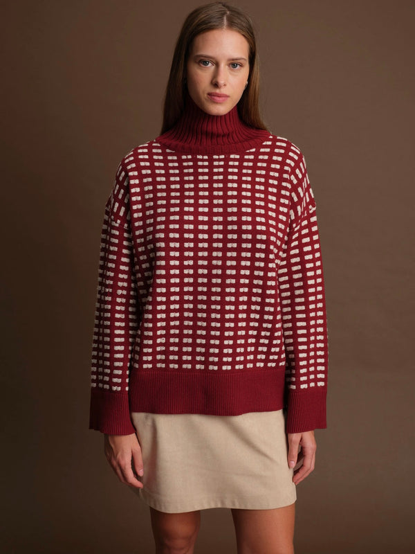 Robert Wine Sweater