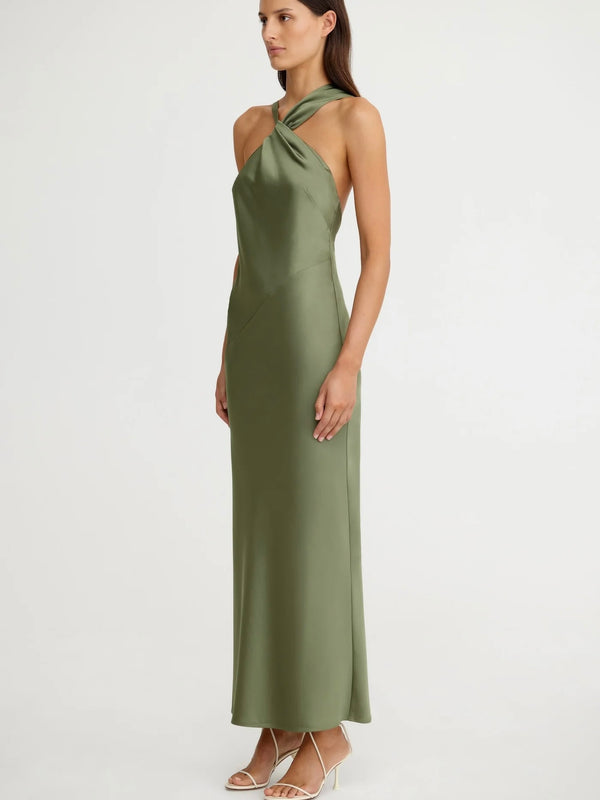Lucile Maxi Dress Pesto