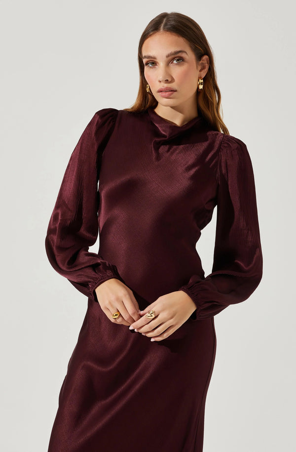 Karen Wine Dress
