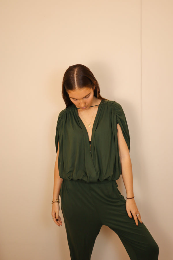 Macaria Green Jumpsuit