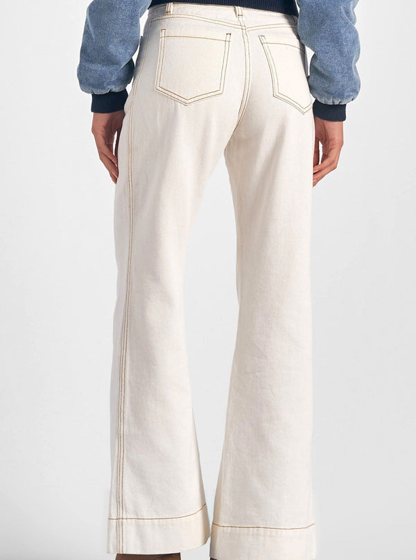 White Wide Jeans