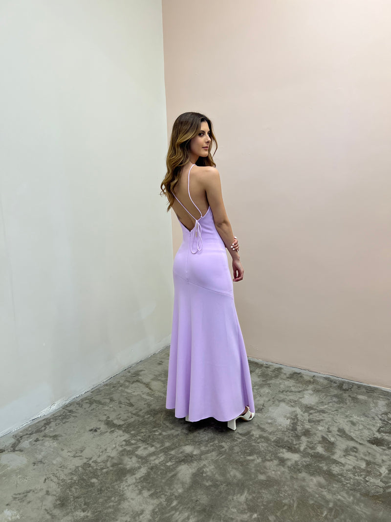 Aisling Backless Lilac Dress