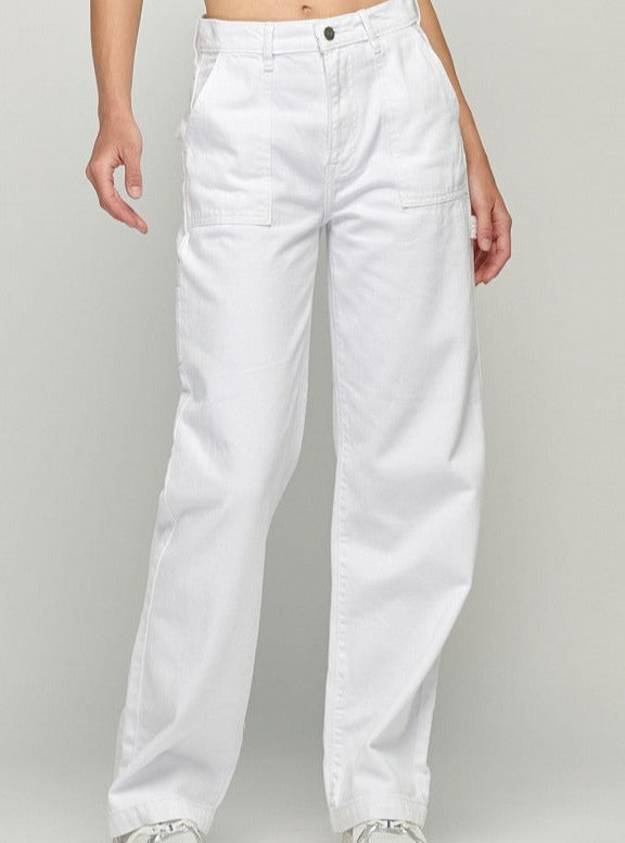 Cargo white jeans