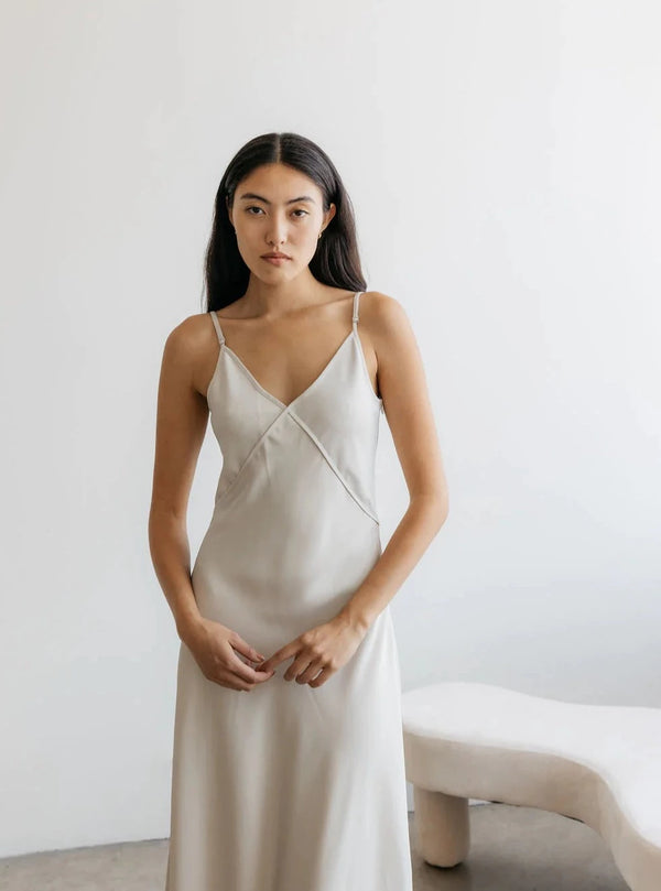 Beige Slip Dress